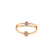 Златен дамски пръстен 1,55гр. размер:56 14кр. проба:585 модел:20049-1, снимка 1 - Пръстени - 42654677
