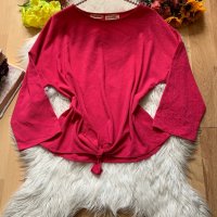 Цикламена блуза, снимка 1 - Блузи с дълъг ръкав и пуловери - 36686853