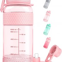 Нова спортна бутилка за вода, шейкове 1 литър за многократна употреба, снимка 1 - Други - 37122984