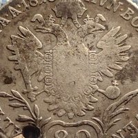 Сребърна монета 20 кройцера 1818г. Франц втори Австрийска империя 28662, снимка 7 - Нумизматика и бонистика - 42899857