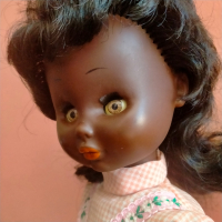 Стара кукла негърка афро Германия винтидж 40 см, снимка 12 - Колекции - 44925353