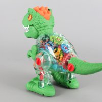 Динозавър със зъбчатки, музика и светлина, снимка 4 - Музикални играчки - 42335980