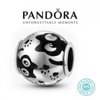 Промо -30%! Талисман Pandora Пандора сребро 925 Black Kittens. Колекция Amélie, снимка 1 - Гривни - 39928709