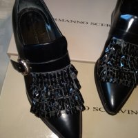 Елегантни обувки  Ermanno Scervino кожа с камъни Swarovski, снимка 11 - Дамски елегантни обувки - 29285897