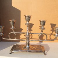 Сребърни свещници 2360 грама , снимка 2 - Антикварни и старинни предмети - 39675140