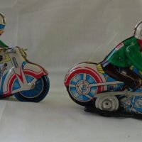 Ретро детски метални играчки мотоциклети с механизъм Made in China 602 N26 употребявани, снимка 7 - Колекции - 37470554
