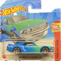 💕🧸Hot Wheels, '69 Ford Mustang Boss 302, 1:64, синя, снимка 1 - Колекции - 44334897