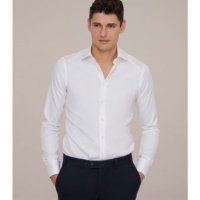 Безупречна бяла риза VAN LAACK business , снимка 14 - Ризи - 39316133
