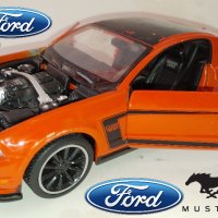 Ford Mustang Boss 302 ORANGE MAISTO 1:24 , снимка 1 - Колекции - 42607420