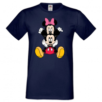 Мъжка тениска Mickey & Minnie 3 Подарък,Изненада,Рожден ден, снимка 5 - Тениски - 36575481