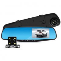 Огледало-видеорегистратор с 4.3 инча дисплей и светеща задна камера, снимка 4 - Аксесоари и консумативи - 36839069