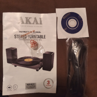 Грамофон AKAI Stereo Turntable with 2 x 25W  модел A60021 , снимка 2 - Грамофони - 44751985
