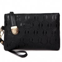 Дамска черна чанта от Еко кожа - Елегантен комплект чанти от 4 части, снимка 3 - Чанти - 39805395