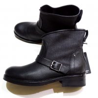 НОВИ и Намалени! G-Star Leon Boots Black Дамски Боти Естествена Кожа + Деним Номер 39, снимка 3 - Дамски боти - 35355026