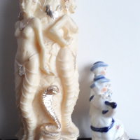 Статуетка порцелан и красива ваза, снимка 4 - Колекции - 42551313