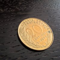 Монета - Франция - 20 сентима | 1993г., снимка 1 - Нумизматика и бонистика - 32076016