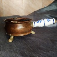 месингов пепелник, снимка 2 - Антикварни и старинни предмети - 30864995