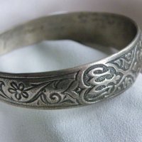 Османска възрожданска сребърна гривна, снимка 4 - Други ценни предмети - 39045676