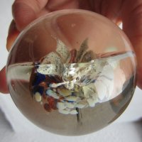 преспапие стъкло с пеперуда, снимка 5 - Колекции - 29576162