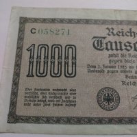 Райх банкнота - Германия - 1000 марки / 1922 година - 17979, снимка 2 - Нумизматика и бонистика - 31029649
