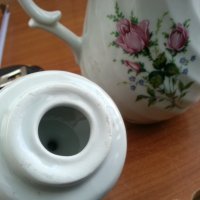 Български порцелан кана чайник, снимка 5 - Антикварни и старинни предмети - 40306175