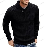 Елегантен мъжки пуловер с дълъг ръкав, 5цвята - 023, снимка 5 - Пуловери - 42553384