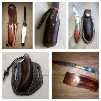 Кания/калъфи за нож - ръчна изработка (лов , риболов , туризъм),case for knife, снимка 7 - Ножове - 26519928