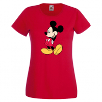 Дамска тениска Mickey Mouse 10 Подарък,Изненада Мини Маус,Микки Маус.Подарък,Изненада,, снимка 9 - Тениски - 36526667