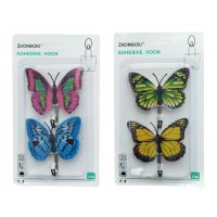4127 Комплект лепящи закачалки Пеперуди, 2 броя, снимка 4 - Закачалки - 42470067