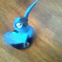 Пластмасова фигурка на папагал, снимка 2 - Колекции - 38898496