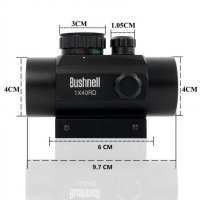Oптически прицел бързомер Bushnell, 1x40 RD, червена и зелена точка, снимка 4 - Оборудване и аксесоари за оръжия - 36851843