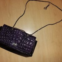 Лилава дамска чанта, снимка 2 - Чанти - 34072799