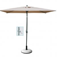 Градински чадър диаметър 2.6 метра механизъм за отваряне и затваряне, снимка 1 - Градински мебели, декорация  - 29360885