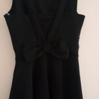 Черна рокля с пайети, снимка 5 - Рокли - 30371459
