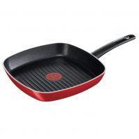 Тиган grill Tefal First Cook, 26 X 26 cм, снимка 1 - Съдове за готвене - 40237915