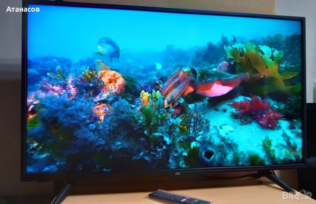 Телевизор JVC LT-43VA3000 43" (108 см) Smart Android 4K Ultra HD LED - 250лв. Само лично предаване !, снимка 1