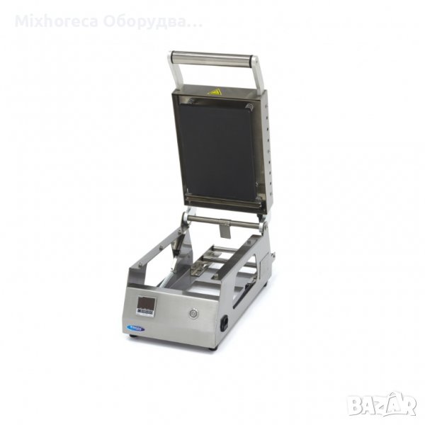 Опаковъчна машина за храна със запечатване отгоре-малка 25x18 см., 6-8 тави за минута, снимка 1