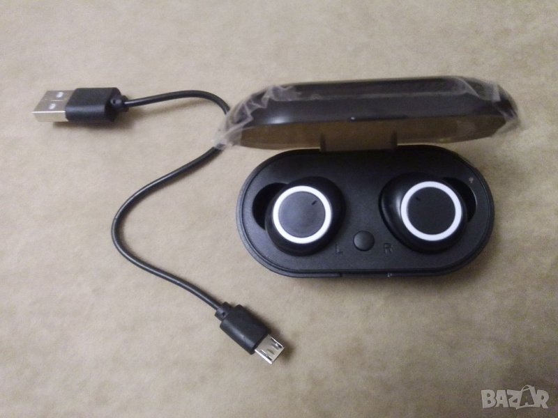 Безжични слушалки с кутия за зареждане , снимка 1