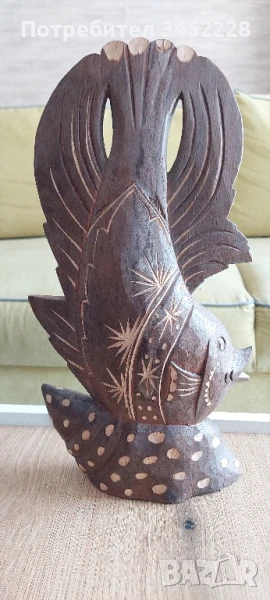 дърворезба за ценители височина 35см , снимка 1