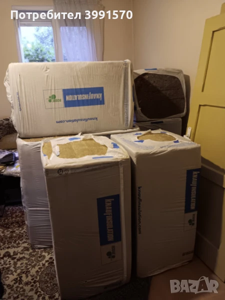 Продавам чисто нова висококачествена каменна вата Knauf NaturBoard VENTACUSTO, 10 см дебелина, снимка 1