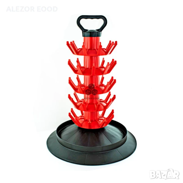 Стойка за сушене на 50 бутилки с дръжка, Оцедвач за бутилки, RENO13982, снимка 1