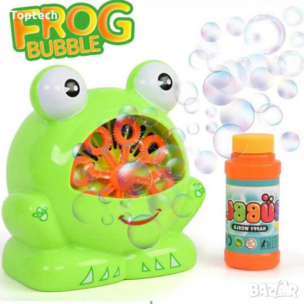 Машина за сапунени балони Bambino Bubble Frog Жаба, снимка 1
