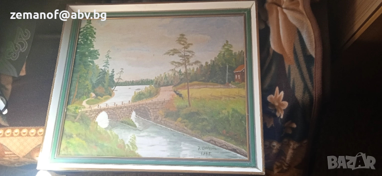 Шведски художник Ohlsson 1945 г, снимка 1