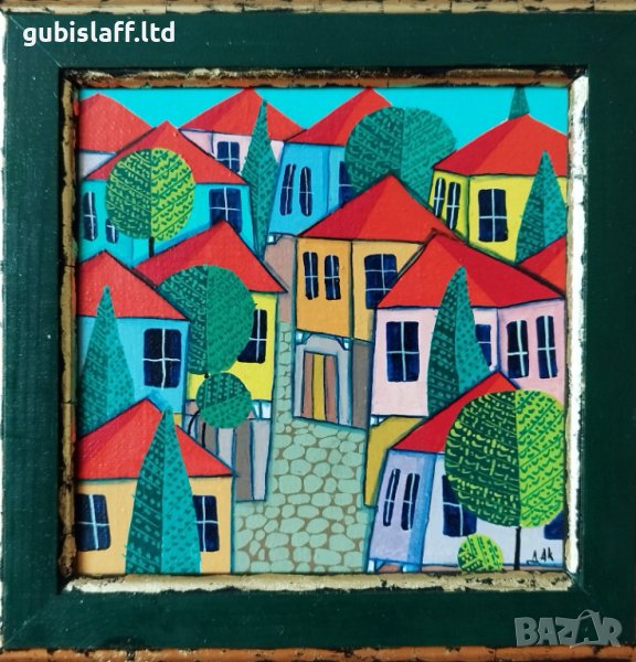 Kартина, "Пейзаж", худ. Й. Йорданов-Даката, 2003 г., снимка 1