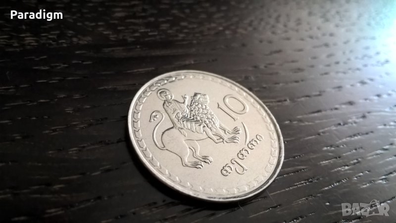 Mонета - Грузия - 10 тетри | 1993г., снимка 1