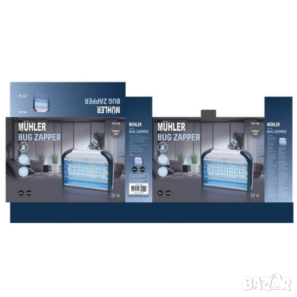 Инсектицидна лампа Muhler, 30W, 60м2, снимка 1