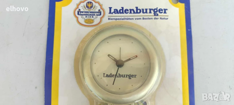 Рекламен часовник ladenburger bier, снимка 1
