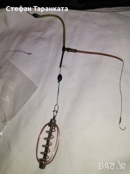 1254 монтаж на фидер оребрена 30 грамова хранилка, снимка 1