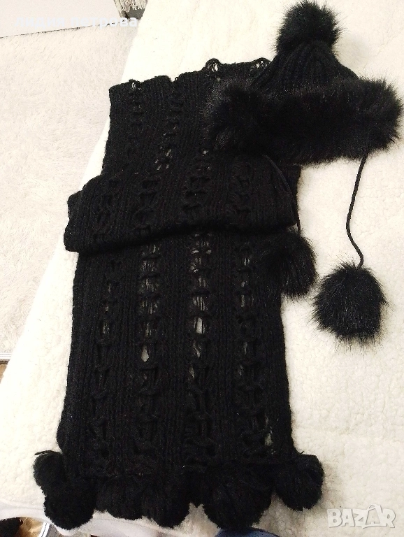 НОВО.Комплект от шапка и шал за зимата., снимка 1