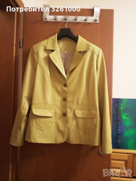 Дамско яке естествена кожа, снимка 1